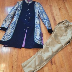 Blue Indian Sherwani